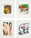 Arturo Herrera, Four Works: Untitled