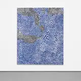 Harmony Korine, Blue Cherry Check, 2014, oil on canvas