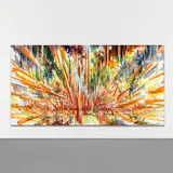 David Schnell, Moment, 2010, oil on canvas, diptych