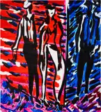 Mira Dancy, Street Sweat, 2014, acrylic on canvas