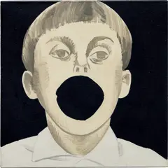 Pawel B. by Wilhelm Sasnal, 2007, oil on canvas, sold Sep 2021