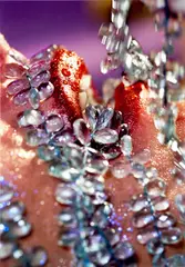 Blue Shower by Marilyn Minter, 2004, colour coupler print, sold Sep 2021