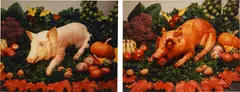Robert Gober, Two works: Untitled, 1993–1994, 2 color coupler prints