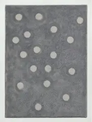 Mai-Thu Perret, Migraine III, 2010, acrylic on carpet, mounted to board