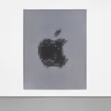 Mark Flood, Apple Logo, 2013, archival ink on canvas