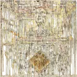 Diana al-Hadid, Heart Shaped Square, 2014, polymer gypsum, fiberglass, steel, plaster, gold leaf and pigment