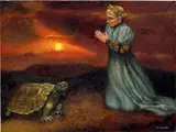 Alexander Roitburd, Yulia Timoshenko and the Tortoise, 2005, oil on canvas