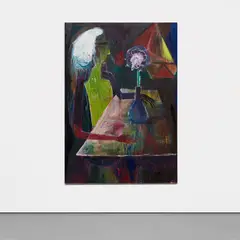 Matthias Dornfeld, Blumenszene, 2010, oil on canvas