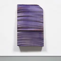 Piero Golia, Intermission Painting #26 red to purple, 2015, EPS foam, hard coat and pigment