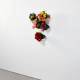 Hans-Peter Feldmann, Flower Pot, 2008, plastic flowers, synthetic potting soil and plastic and terra cotta flower pots