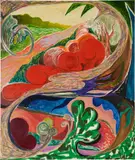 Shara Hughes, Inside Outside, 2018, oil and acrylic on canvas