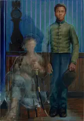 Fade With Time by Titus Kaphar, 2013, oil on canvas, sold Nov 2021