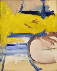 Willem de Kooning, Composition, 1958, oil and charcoal on paper laid down on board