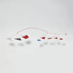 Alexander Calder, White Moon, sheet metal, wire, and paint