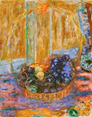 Pierre Bonnard, Panier de fruit, 1946, oil on canvas