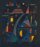 Wassily Kandinsky, Fliessend, 1931, oil on board