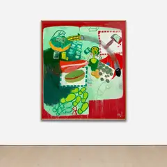 Peter Saul, Ice Box #3, 1961-1962, oil on canvas on aluminum panel