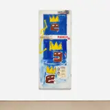 Jean-Michel Basquiat, Untitled (The Door), 1984, acrylic, oil and Xerox collage on wooden door