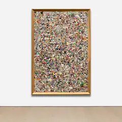 Mike Kelley, Memory Ware Flat #3, 2000, mixed media on wood panel