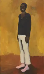 Lynette Yiadom Boakye, Six PM, Malaga, 2009, oil on canvas