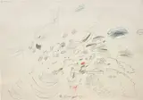 Cy Twombly, Untitled, 1964, pencil, colored pencil and ballpoint pen on paper