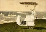 Jamie Wyeth, Excursion Boats, Monhegan, 1982, mixed media on paper, mounted to board