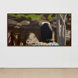 Alex Katz, Ada in Front of Black Brook, 1988, oil on linen