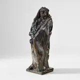 Auguste Rodin, Balzac, étude drapée avec capuchon et un jabot de dentelle