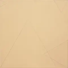Four Triangles Within a Square by Robert Mangold, 1976, acrylic and colored pencil on canvas, sold Nov 2021