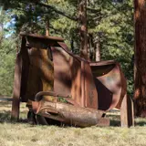 Sea Shanty by Sir Anthony Caro, O.M, R.A., 1984, rusted and varnished steel, sold Nov 2021