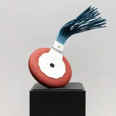Typewriter Eraser by Claes Oldenburg, 1977, ferrocement, acrylic, aluminum and stainless steel, offered Nov 2021