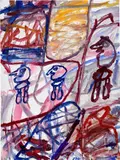 Jean Dubuffet, Site Avec 3 Personnages