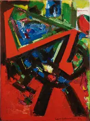 Hans Hofmann, Red Flight, 1953, oil on canvas