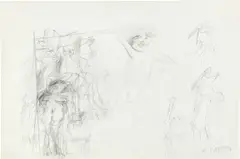Three Women by Willem de Kooning, 1958, graphite on paper, sold Nov 2021