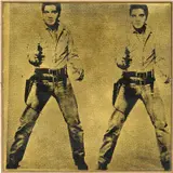 Andy Warhol 'Two Elvis' 1964 by Richard Pettibone, 1975, silkscreen and acrylic on canvas, in artist's wooden frame, sold Nov 2021