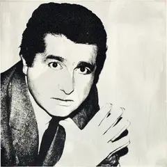 Carlo de Benedetti (Positive) by Andy Warhol, 1980, synthetic polymer, silkscreen inks and diamond dust on canvas, sold Nov 2021