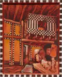 Martin Wong, WACO Studio Loft, 1975–1978, acrylic on canvas, in artist's painted frame