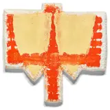 Richard Tuttle, Lonesome Cowboy Styrofoam #2, 1988, alkyd enamel on shaped Styrofoam