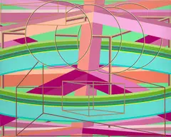 Al Held, Padua I, 1980, oil on canvas