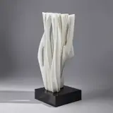Pablo Atchugarry, Armonía Vitale, 2007, white marble on granite base