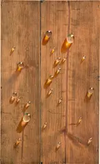 Kim Tschang Yeul, Bacchus, 1998, acrylic on wood