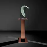 Frank Gehry, Fish Lamp, 1987, glass, electrical lighting, patinated copper and glue