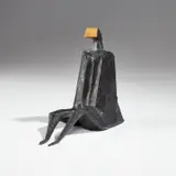 R.A. Lynn Chadwick, Sitting Figure II, 1982, bronze
