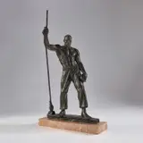 Richmond Barthé, Stevedore, 1986, bronze with brown patina