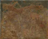 Francisco Toledo, Sapo y Chapulin, 1997, oil and sand on canvas