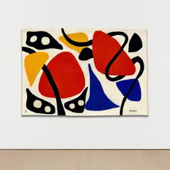 Alexander Calder, Les Masques, 1971, handwoven tapestry