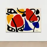 Les Masques by Alexander Calder, 1971, handwoven tapestry, sold Nov 2021