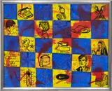 Kenny Scharf, Box Life, 1987–1988, acrylic and oil on canvas, in artist's aluminum frame