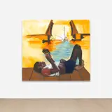 Jerrell Gibbs, Top Down, 2019, oil and oilstick on canvas