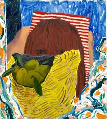 Sneak Peek by Shara Hughes, 2013, oil and acrylic on canvas, sold Nov 2021